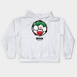 Iran Football Country Flag Kids Hoodie